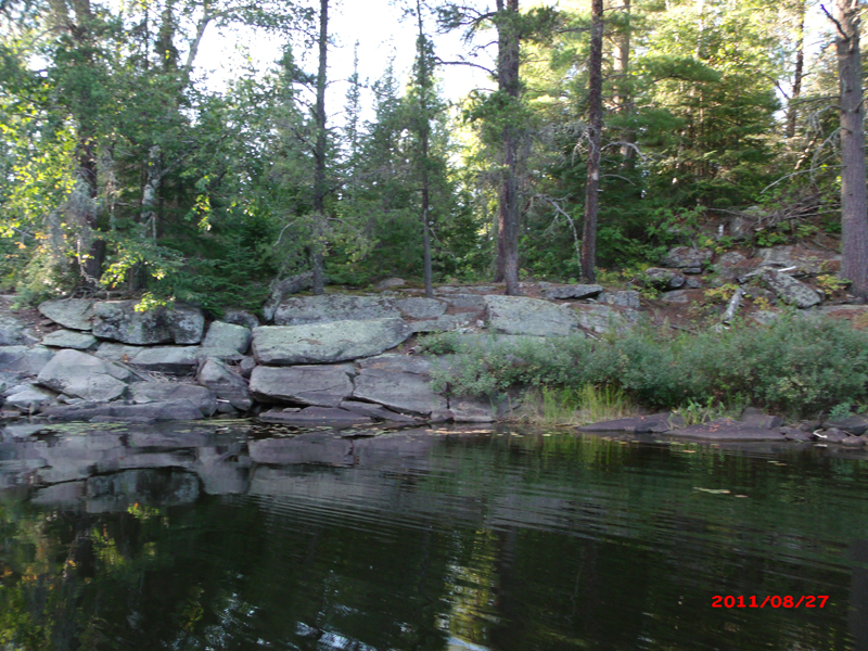 Lake One in the BWCA - start of bushwhack to Carefree Lake